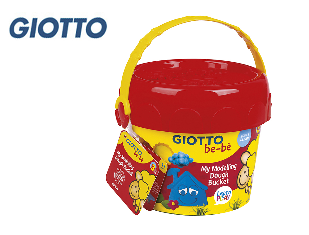 Pasta giotto bebe para modelar cubo maxi con accesorios dermatologicamente testado