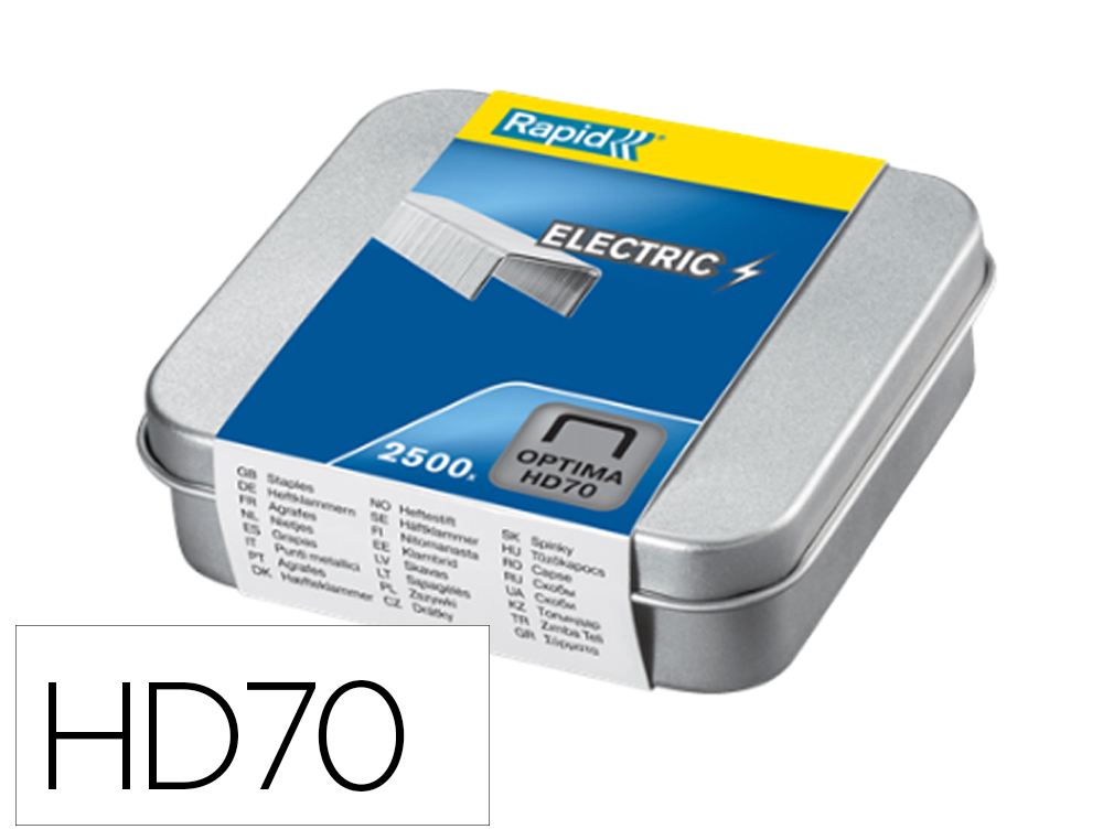 Grapas rexel optima hd70 caja de 2500 unidades