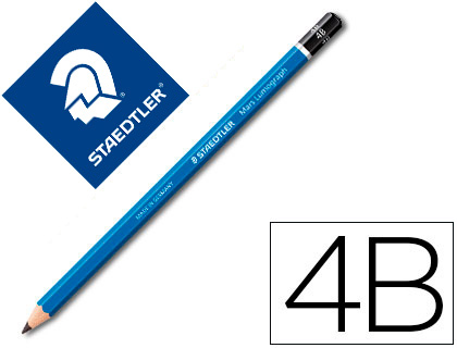 Lapices de grafito staedtler mars lumograph 100 4b unidad