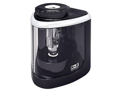 Sacapuntas m+r electrico de sobremesa un uso color gris antracita