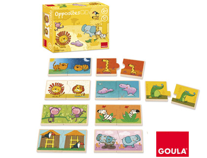 Puzle goula madera 20 piezas contrarios leo el rey de la selva