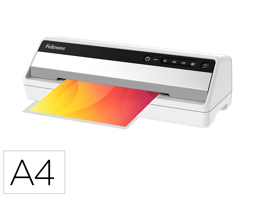 Plastificadora fellowes saturn 3i din a4 2 rodillos sistema antiatasco hasta 125 mc