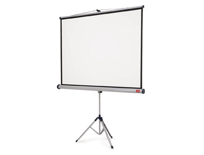 Pantalla nobo mural para proyeccion blanco mate con tripode 1500x1138 mm