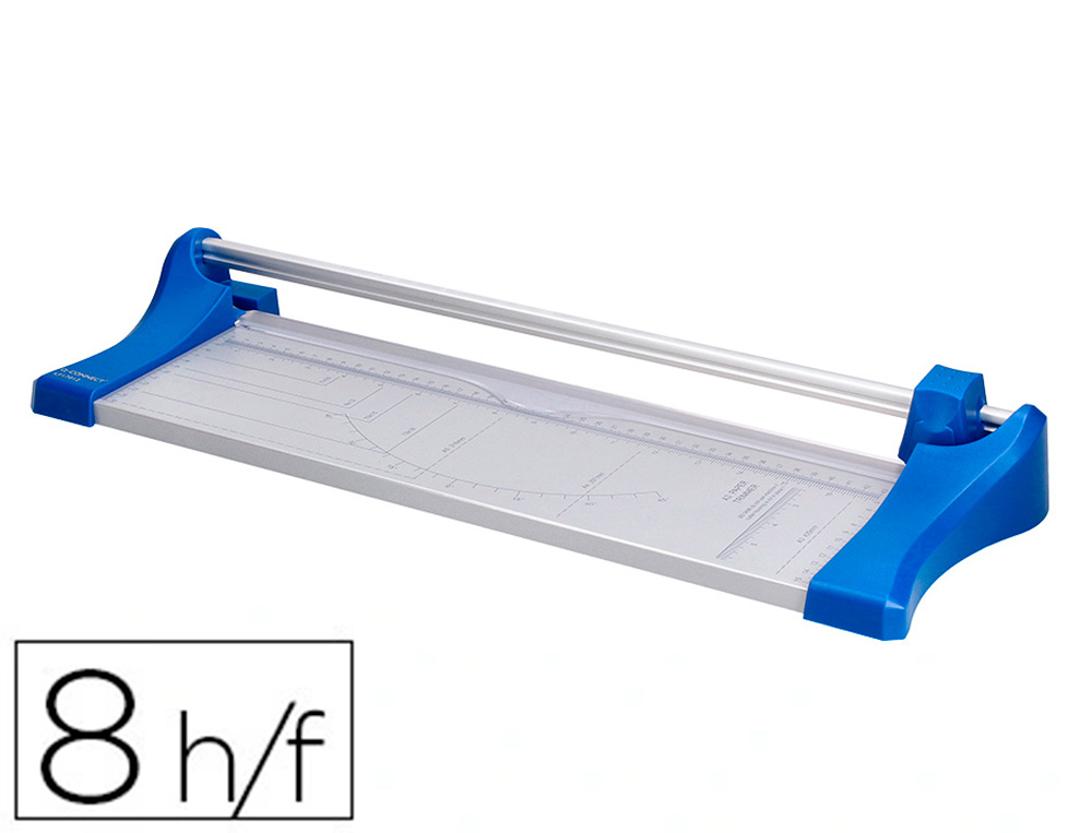 Cizalla q-connect metalica de rodillo de 44 cm con base de aluminio