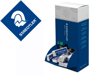 Goma de borrar staedtler mars plastic 526/50 expositor de 40 unidades