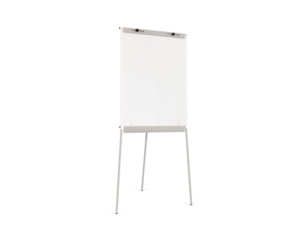 Pizarra blanca rocada con tripode para conferencias magnetica lacada brazo extensible 68x104 cm altura