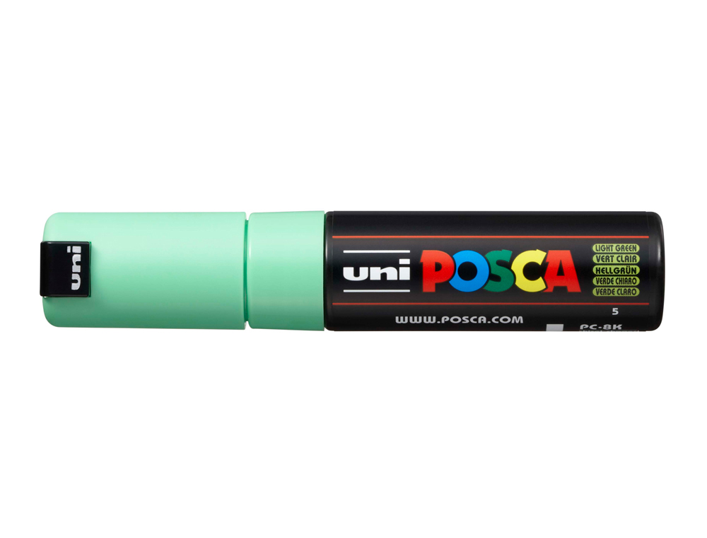 Rotulador uni posca 8 mm pc-8k verde claro