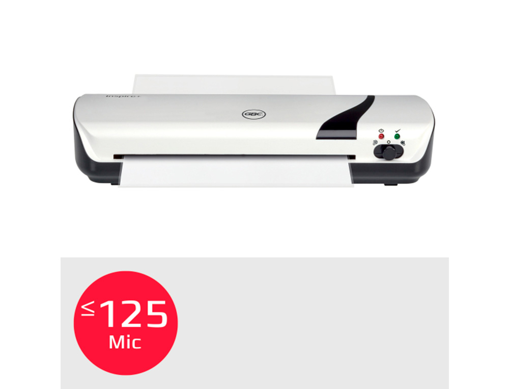 Set plastificadora + cizalla rodillo + redondeador de esquinas gbc inspire+ din a4 craft blanco