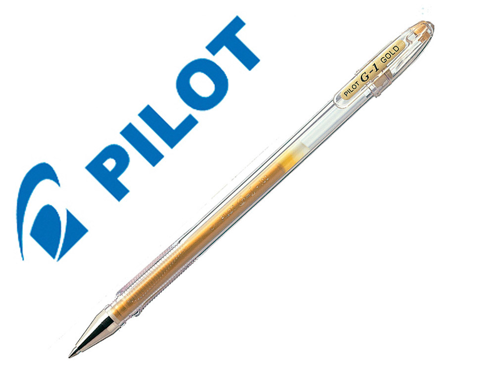 Boligrafo pilot g1 tinta gel oro