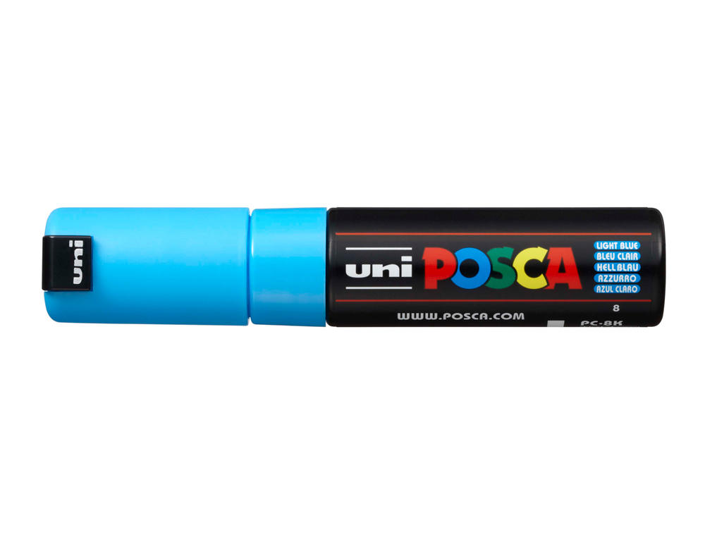 Rotulador uni posca pc-8k azul claro