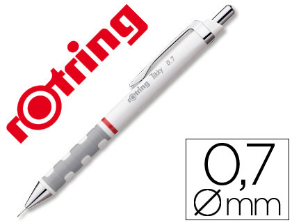 Portaminas rotring tikky 0,7 mm blanco
