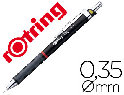 Portaminas rotring tikky 0,35 mm negro