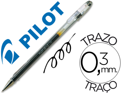 Boligrafo pilot g-1 negro tinta gel