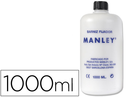 Barniz fijativo manley acabado brillante bote de 1000 ml